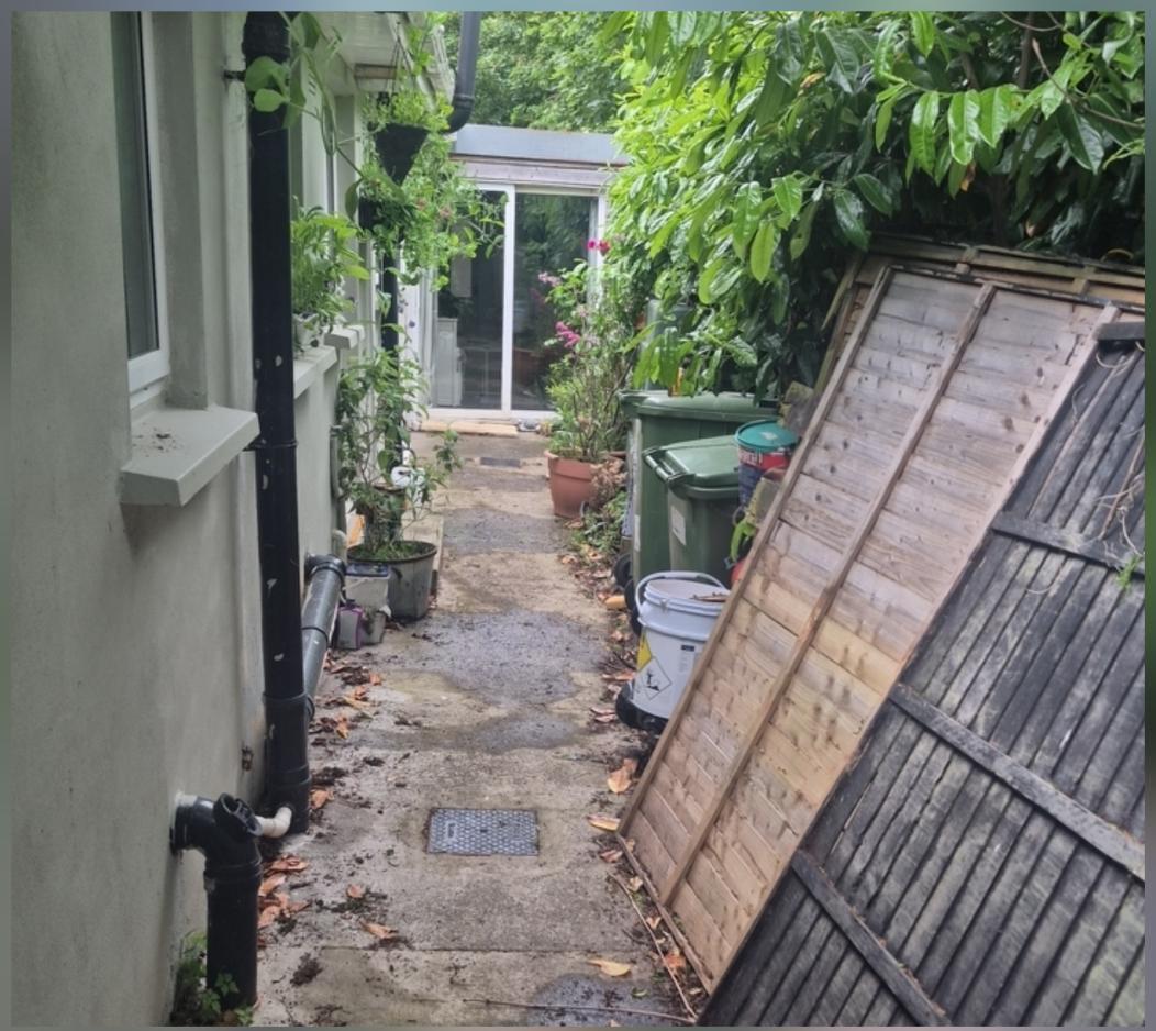 Side Passage Clear-out before