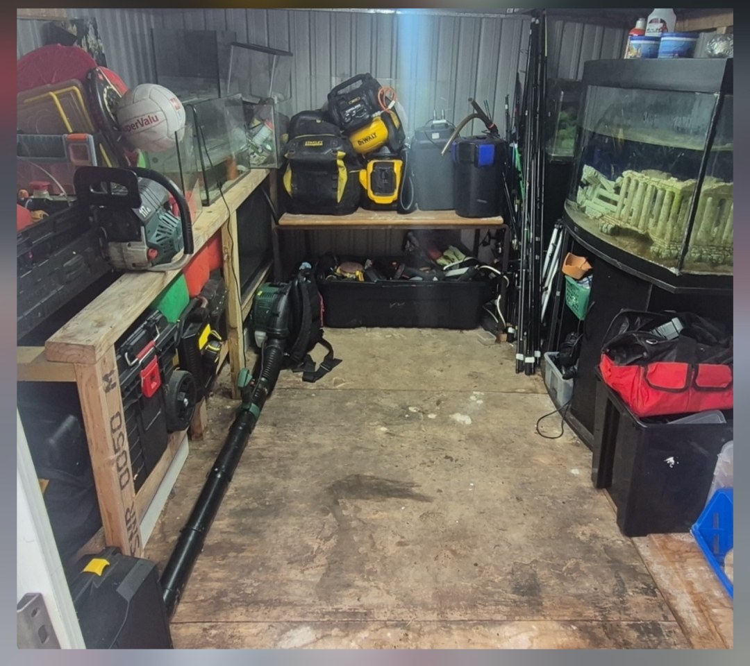 Shed Tidy-up & Organisation after