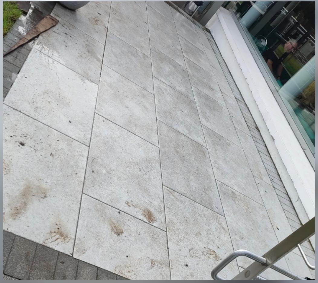Tiled Walkway Deep Clean before